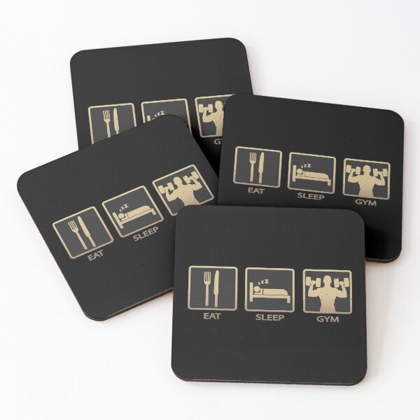 Item preview, Eat Sleep GYM designed and sold by PulpyCrap.