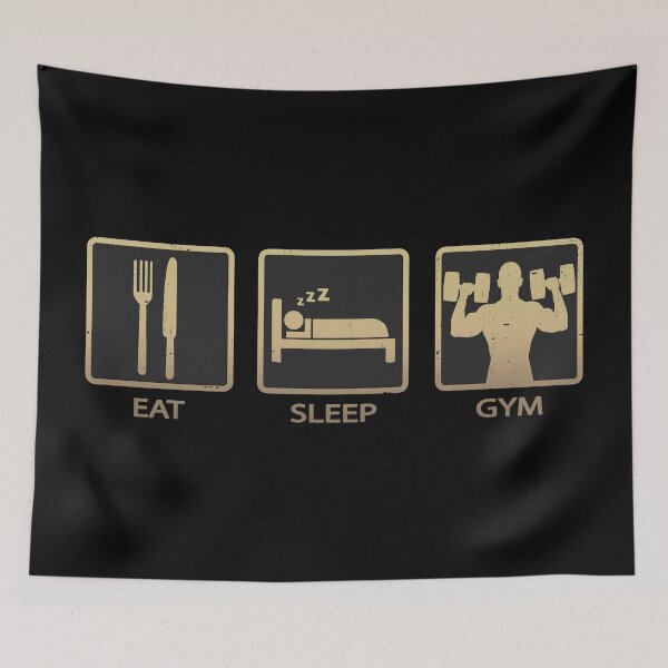 Item preview, Eat Sleep GYM designed and sold by PulpyCrap.