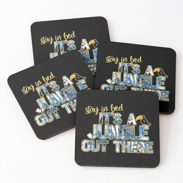 Item preview, Stay In Bed It's A Jungle Out There  print designed and sold by tronictees.