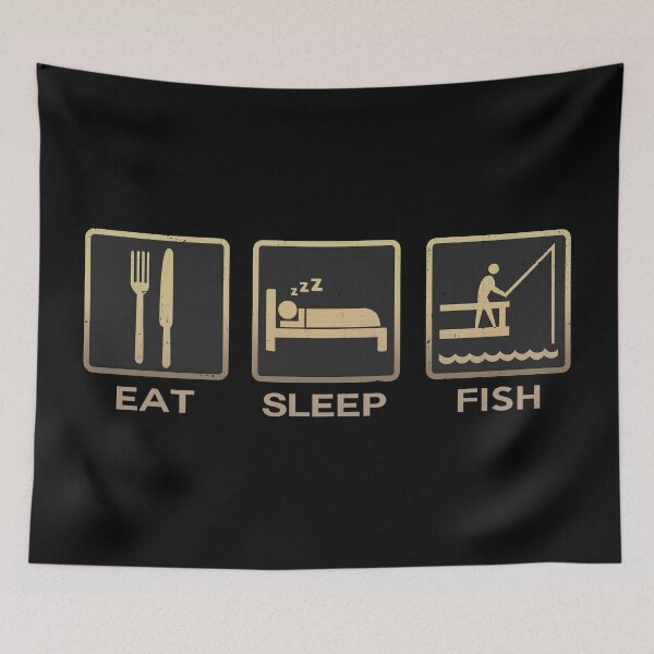 Item preview, Comer pescado para dormir designed and sold by PulpyCrap.