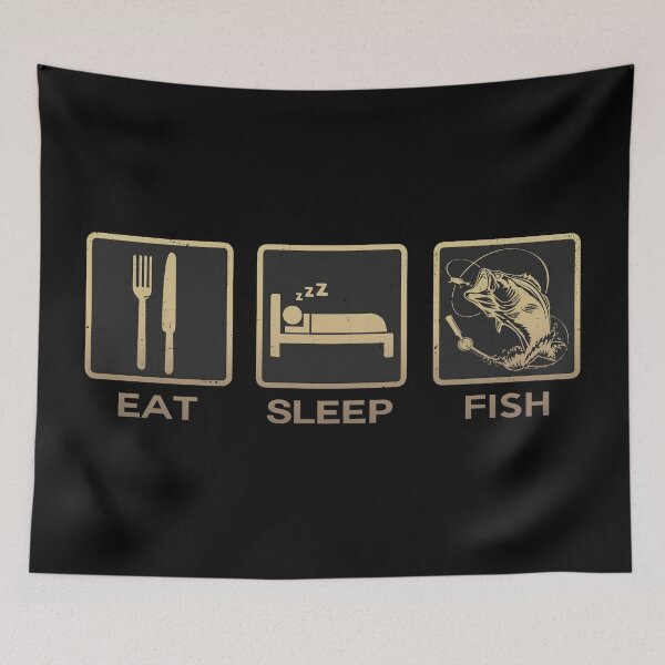 Item preview, Eat Sleep Fish designed and sold by PulpyCrap.