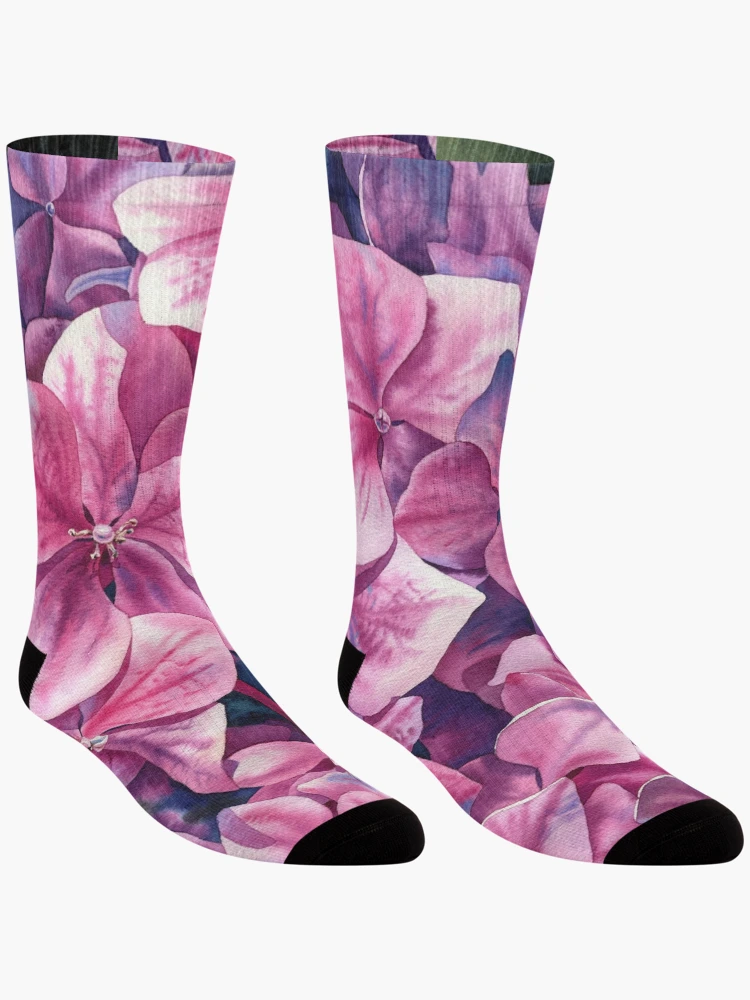 Thumbnail 3 of 5, Socks, Spring hydrangea designed and sold by Emma Reznikova.