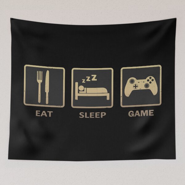 Item preview, Eat Sleep Game designed and sold by PulpyCrap.