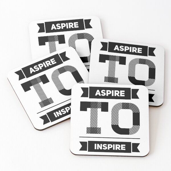 Item preview, Motivational Inspirational and Positive quote - Aspire to inspire typography text art by Word Fandom - wordfandom designed and sold by Kerry Pritchard.