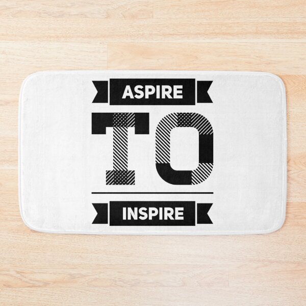 Artikelvorschau, Motivational Inspirational and Positive quote - Aspire to inspire typography text art by Word Fandom - wordfandom entworfen und verkauft von Kerry Pritchard.