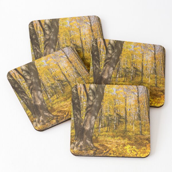 Item preview, Golden Fall Magic - Sun Dappled Autumn Forest  designed and sold by Georgia Mizuleva.