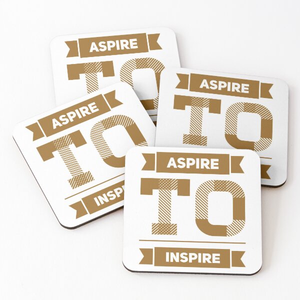 Item preview, Motivational Inspirational and Positive quote - Aspire to inspire typography text art by Word Fandom - wordfandom designed and sold by Kerry Pritchard.