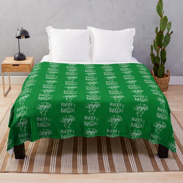 Item preview, Powered By Broccoli Funny Design Vegan Vegetarian Cute Gift designed and sold by FunnySunny T-Shirts.