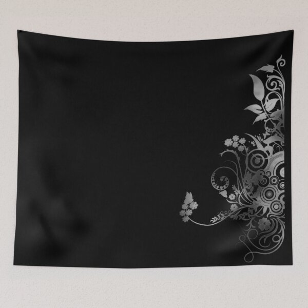 Item preview, Decorative swirly design black and white designed and sold by Anteia.