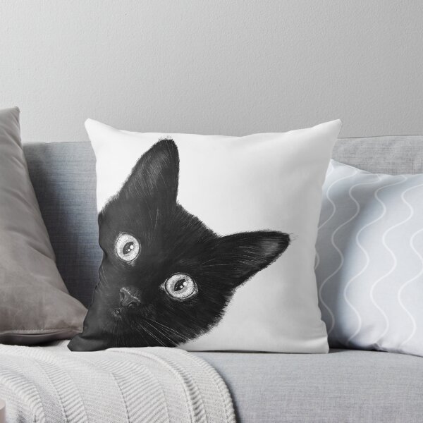 Item preview, Black cat designed and sold by Valeriya Korenkova Kodamorkovkart.