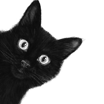 Artwork thumbnail, Black cat by Valeriya Korenkova Kodamorkovkart