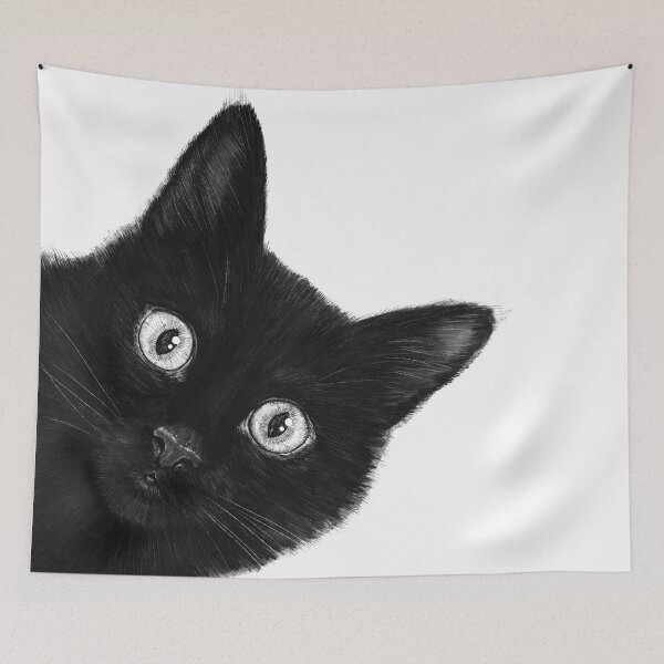 Item preview, Black cat designed and sold by Valeriya Korenkova Kodamorkovkart.