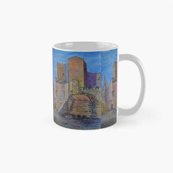 Item preview, Watercolor Sketch - Castello di Lombardia, Enna, Sicily designed and sold by Igor Pozdnyakov.