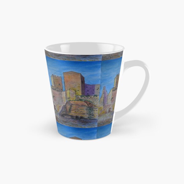 Item preview, Watercolor Sketch - Castello di Lombardia, Enna, Sicily designed and sold by Igor Pozdnyakov.