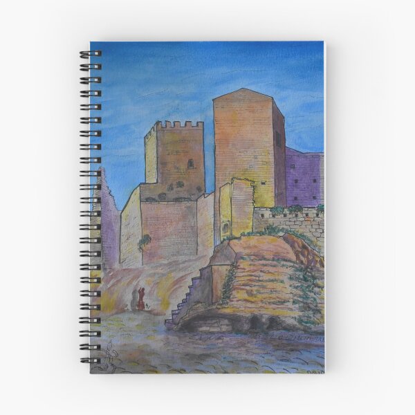Item preview, Watercolor Sketch - Castello di Lombardia, Enna, Sicily designed and sold by Igor Pozdnyakov.