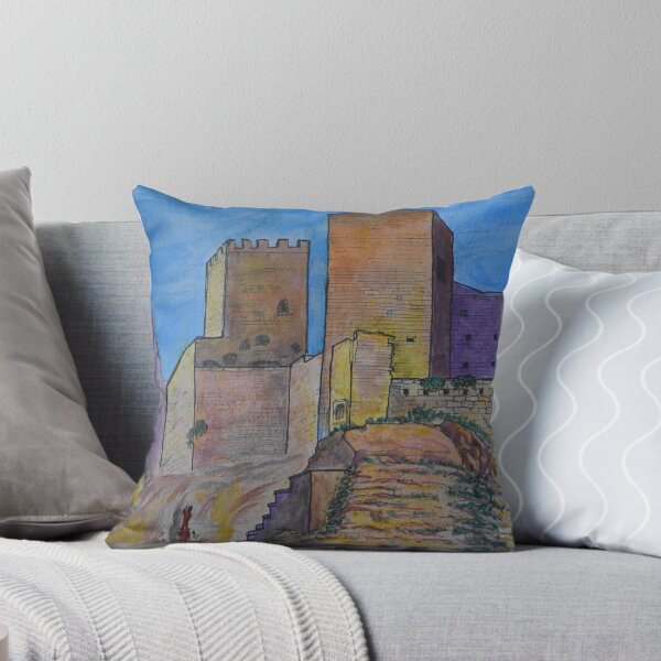 Item preview, Watercolor Sketch - Castello di Lombardia, Enna, Sicily designed and sold by Igor Pozdnyakov.