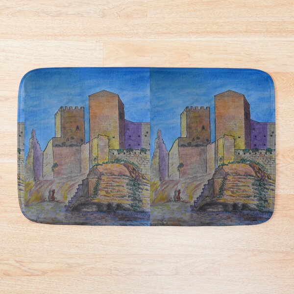 Item preview, Watercolor Sketch - Castello di Lombardia, Enna, Sicily designed and sold by Igor Pozdnyakov.