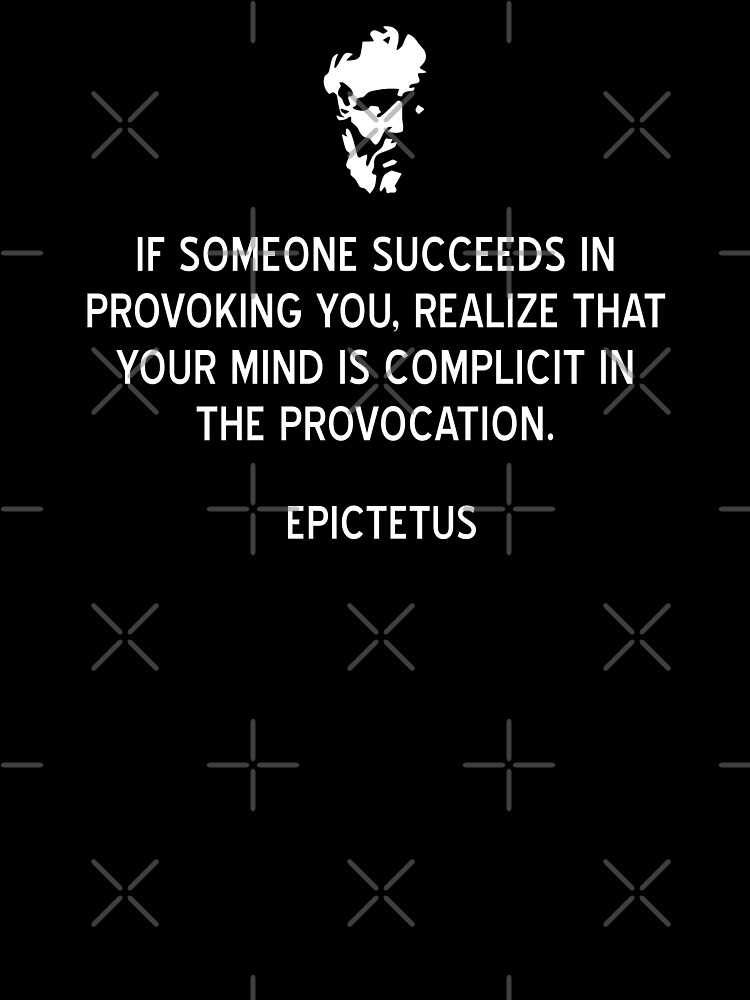 T Shirt Enfant Epictetus Stoicism Citation Sur La Provocation Par Jutulen Redbubble