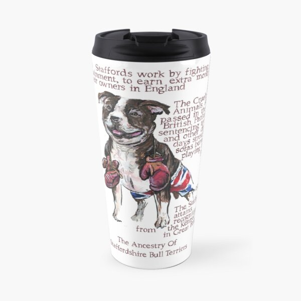 Staffordshire Bull Terrier History Travel Mug