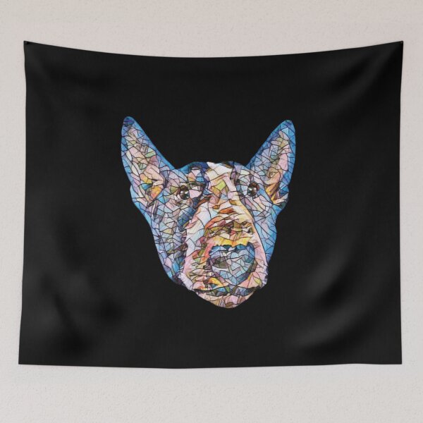 Item preview, English Bull Terrier Colorful Face designed and sold by DoggyStyles.