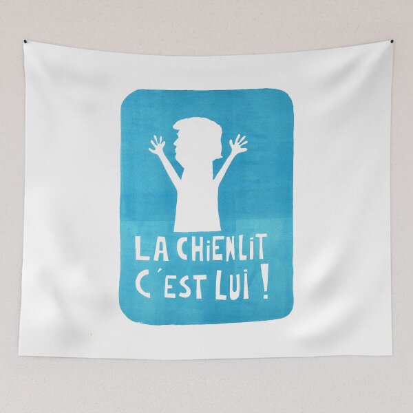 Item preview, Paris Revolt, Mai 68: 'LA CHIENLIT C'EST LUI' in Blue: Donald Trump version designed and sold by Day Chapman.