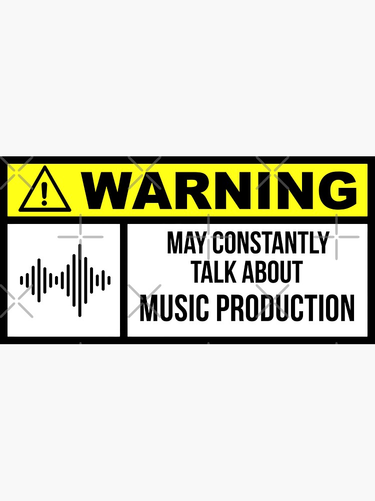 "Music producer" Sticker for Sale by nomoregravity Redbubble