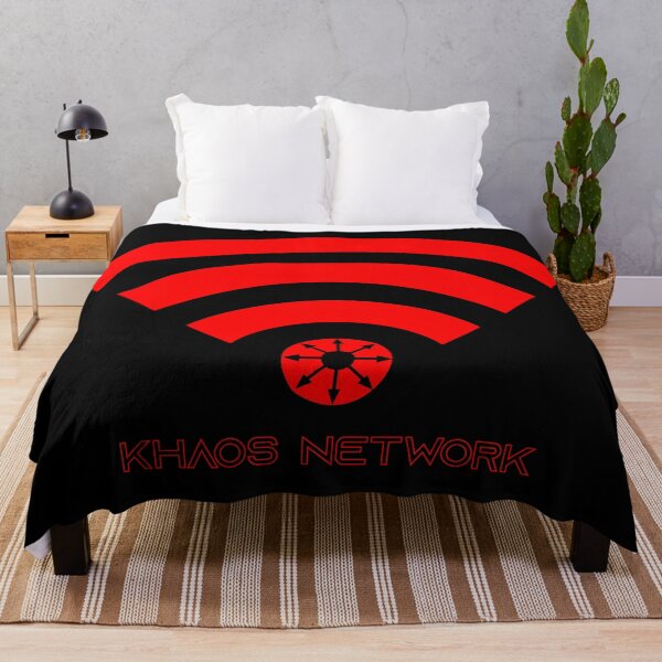 Item preview, Khaos Network (Red on Black)  designed and sold by R-A Designs.
