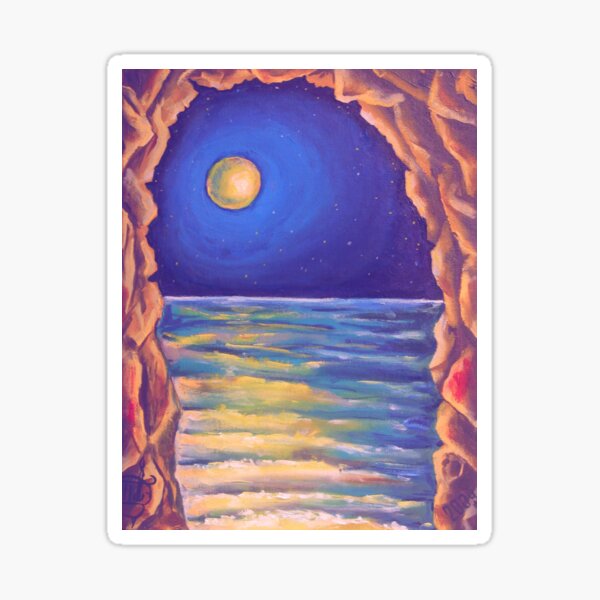Oil Painting - The Ebb. 2009 Sticker