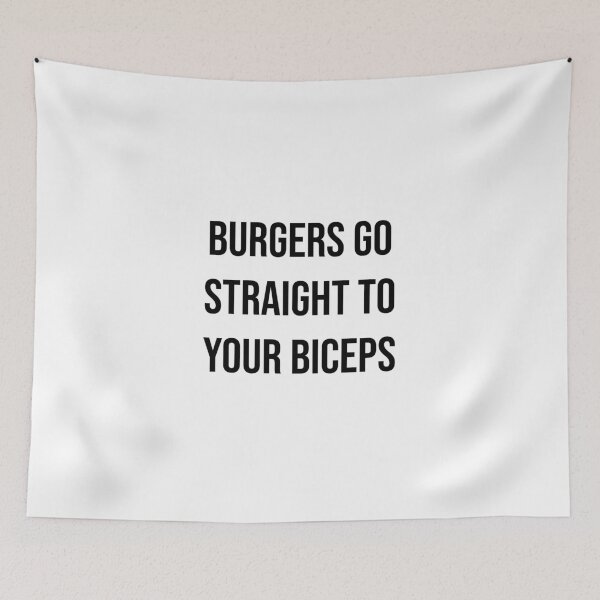 Item preview, Burgers go straight to your biceps designed and sold by kailukask.