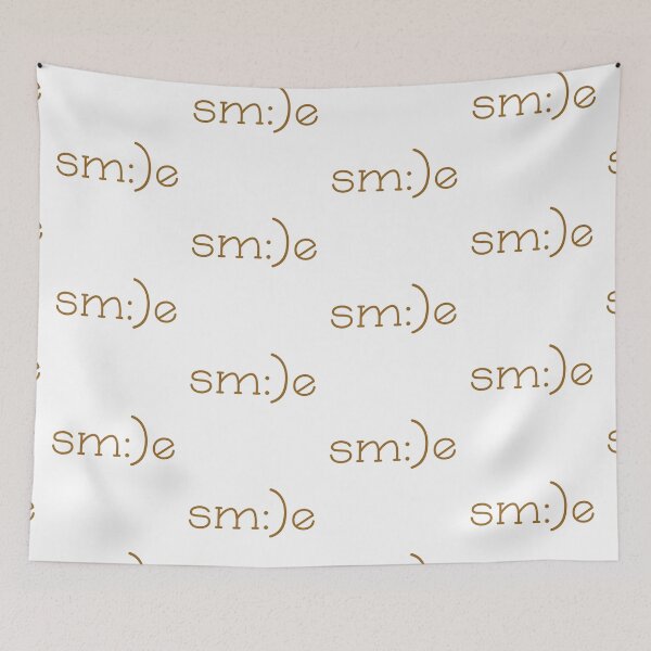 Artikelvorschau, Motivational Inspirational and Positive quote - smile typography text art by Word Fandom - wordfandom entworfen und verkauft von Kerry Pritchard.