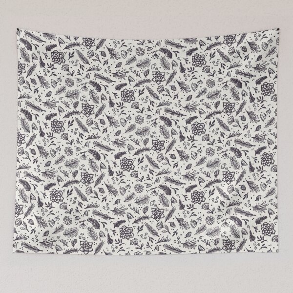 Item preview, Hand drawn abstract Christmas foliage pattern.  designed and sold by Limolida.