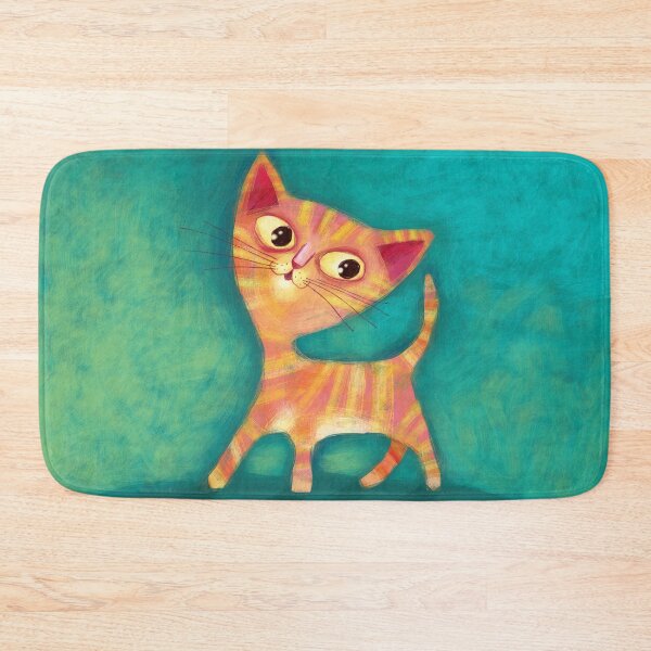 Item preview, kitten on green designed and sold by manumella.