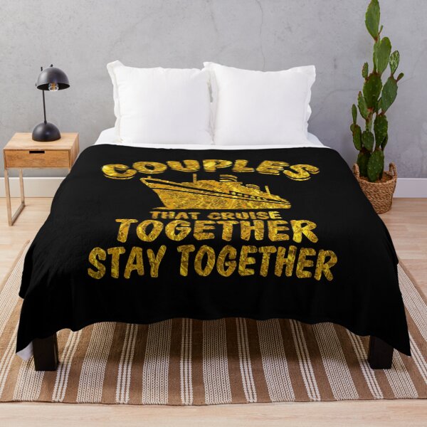 Item preview, Couples that Cruise Together Faux Gold Foil Design designed and sold by EstelleStar.