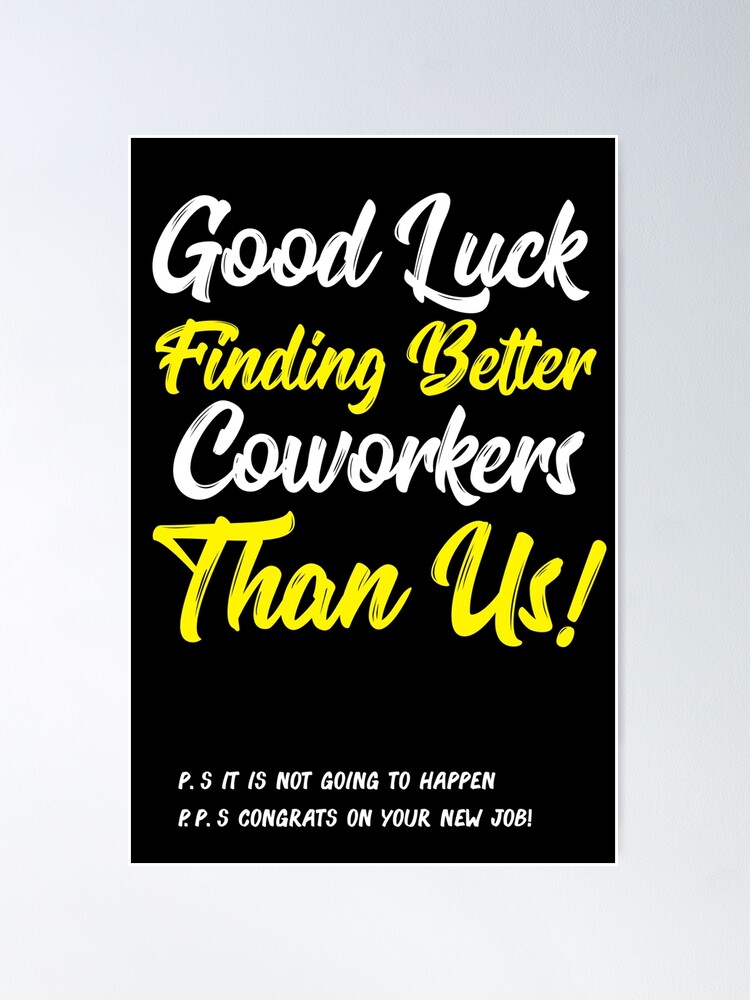 小物 GALLERY DEPT. Good Luck Poster Good Luck Clipart, Moving Jobs, Promotion Legends