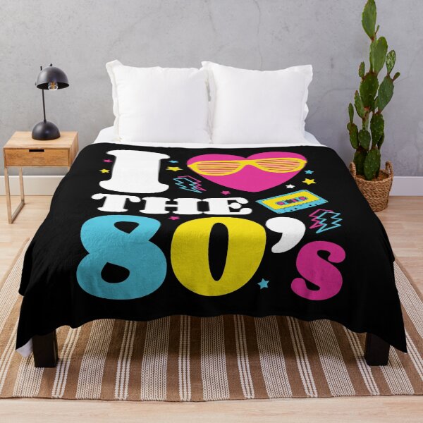 Item preview, Love the 80's; Retro Eighties T-Shirt 1980s Neon 1980 designed and sold by EstelleStar.