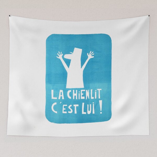 Item preview, Paris Revolt, Mai 68: 'LA CHIENLIT C'EST LUI' in Blue: Original designed and sold by Day Chapman.