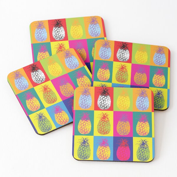 Item preview, Modern Art Pineapple Fruit Pop Art Graphic Illustration designed and sold by HotHibiscus.