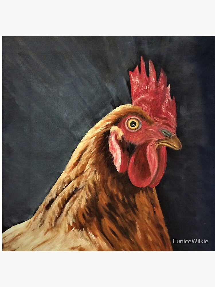 Little Red Hen - Clock by EuniceWilkie