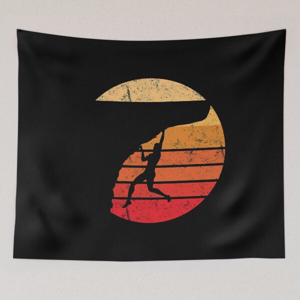 Item preview, Rock Climbing, Climber, Retro Sunset designed and sold by EstelleStar.