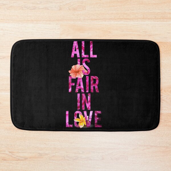 Item preview, All is fair in Love - Love inspirational quote Pink decorative Greetings designed and sold by Bebichic.