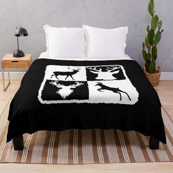 Item preview, Deer silhouettes in a white and black square designed and sold by joseartgel.
