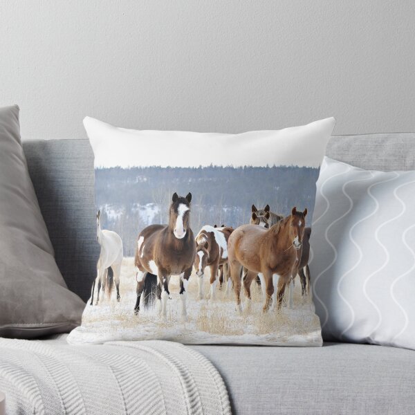 Item preview, Horses in a Snowy Field designed and sold by robynmumford.