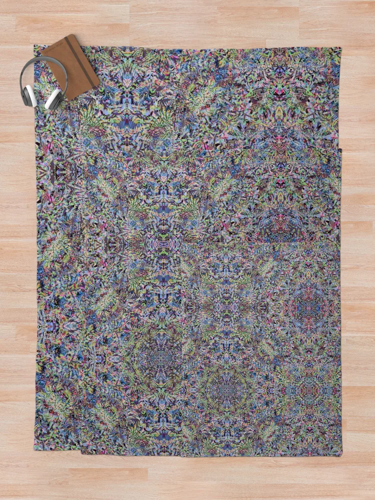 Thumbnail 5 of 6, Throw Blanket, Patterns Over Patterns Over Patterns, designed and sold by MindTravel.