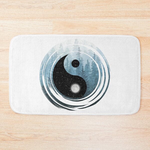 Item preview, Yin Yang Misty Forest Night designed and sold by maryedenoa.
