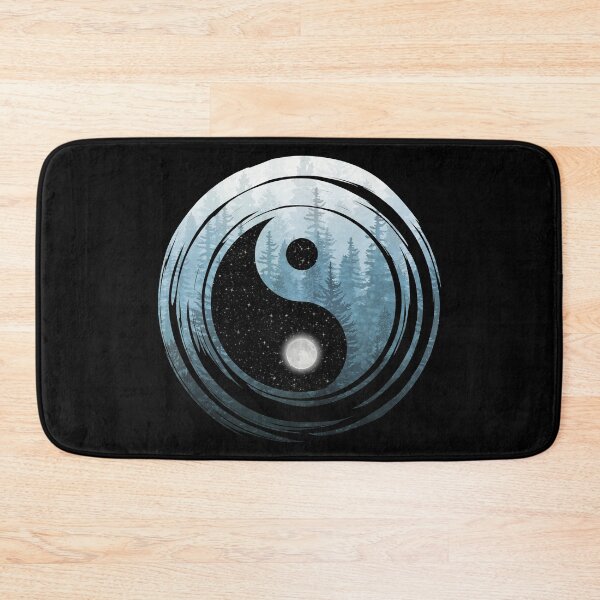 Item preview, Yin Yang Misty Forest Night designed and sold by maryedenoa.