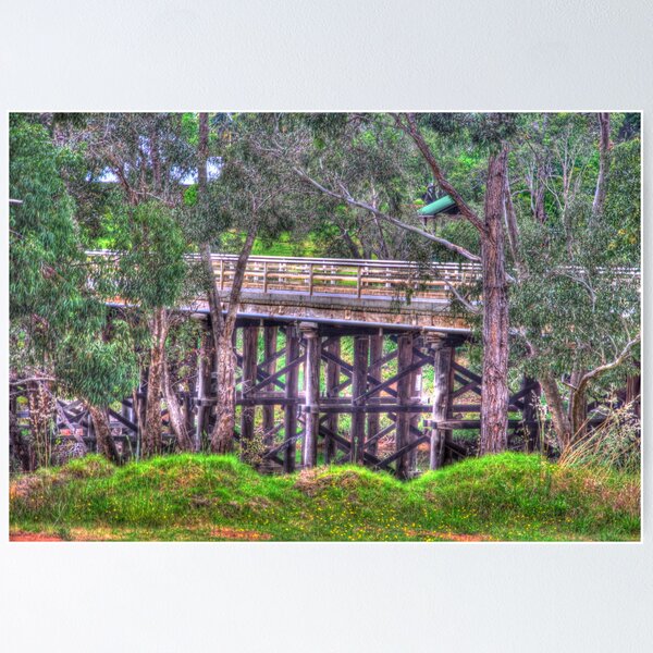 Item preview, Old wooden bridge at Bridgetown WA designed and sold by BigAndRed.