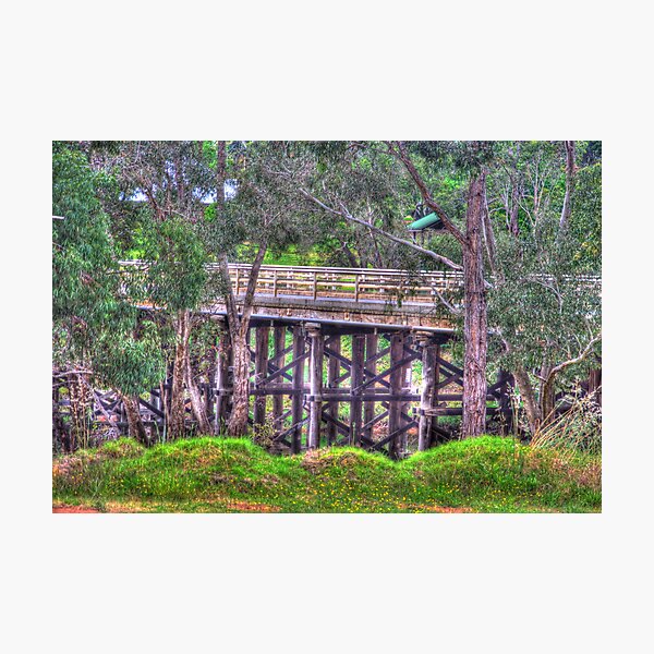 Item preview, Old wooden bridge at Bridgetown WA designed and sold by BigAndRed.