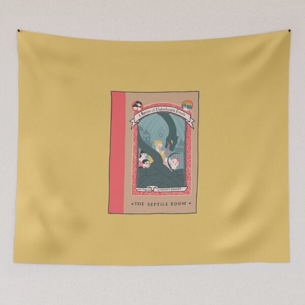 Item preview, The Reptile Room Book Cover - yellow designed and sold by HolyCatsDesign.