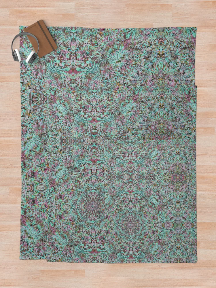 Thumbnail 5 of 6, Throw Blanket, Patterns Over Patterns Over Patterns, designed and sold by MindTravel.