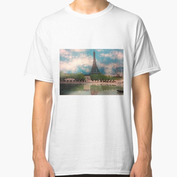 Peinture de la Tour Eiffel T-shirt classique